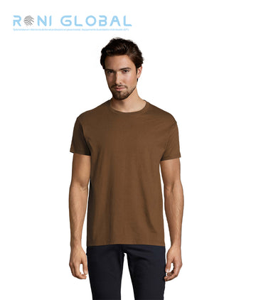T-shirt de travail homme manches courtes, col rond, en jersey coton semi-peigné - IMPERIAL SOL'S