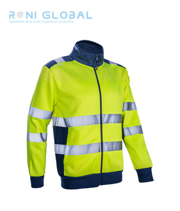 Veste de sécurité haute visibilité, antisalissure et thermique en polyester/coton 4 poches CLASS 2 - GOKKAN COVERGUARD