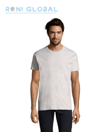 T-shirt de travail homme manches courtes, col rond, en jersey coton semi-peigné - IMPERIAL SOL'S