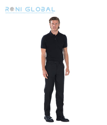 Pantalon de travail homme en coton/polyester avec ceinture éponge réglable et 3 poches - SYLVAIN REMI CONFECTION