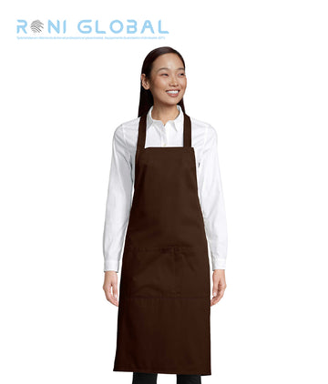 Tablier de service réglable, en coton issu de l'agriculture biologique 2 poches - GAMMA SOL'S