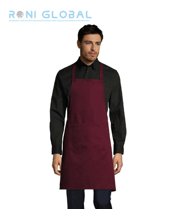 Tablier de service en coton/polyester 1 poche - GRAMERCY SOL'S