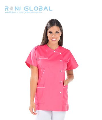 Tunique de travail femme manches courtes 3 poches - KATHLINE REMI CONFECTION