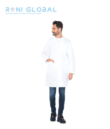 Blouse longue de travail homme manches longues 4 poches - EMILE REMI CONFECTION