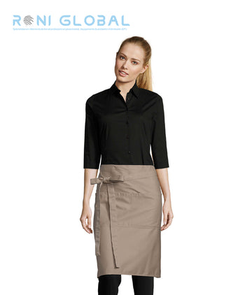 Tablier de service en coton/polyester 2 poches - GREENWICH SOL'S