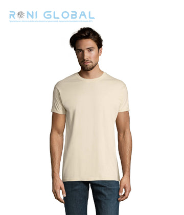 T-shirt de travail homme manches courtes, col rond, en jersey coton semi-peigné - IMPERIAL SOL'S