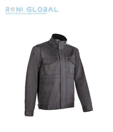 Veste de travail en coton/polyester sans métal 4 poches - IRAZU COVERGUARD