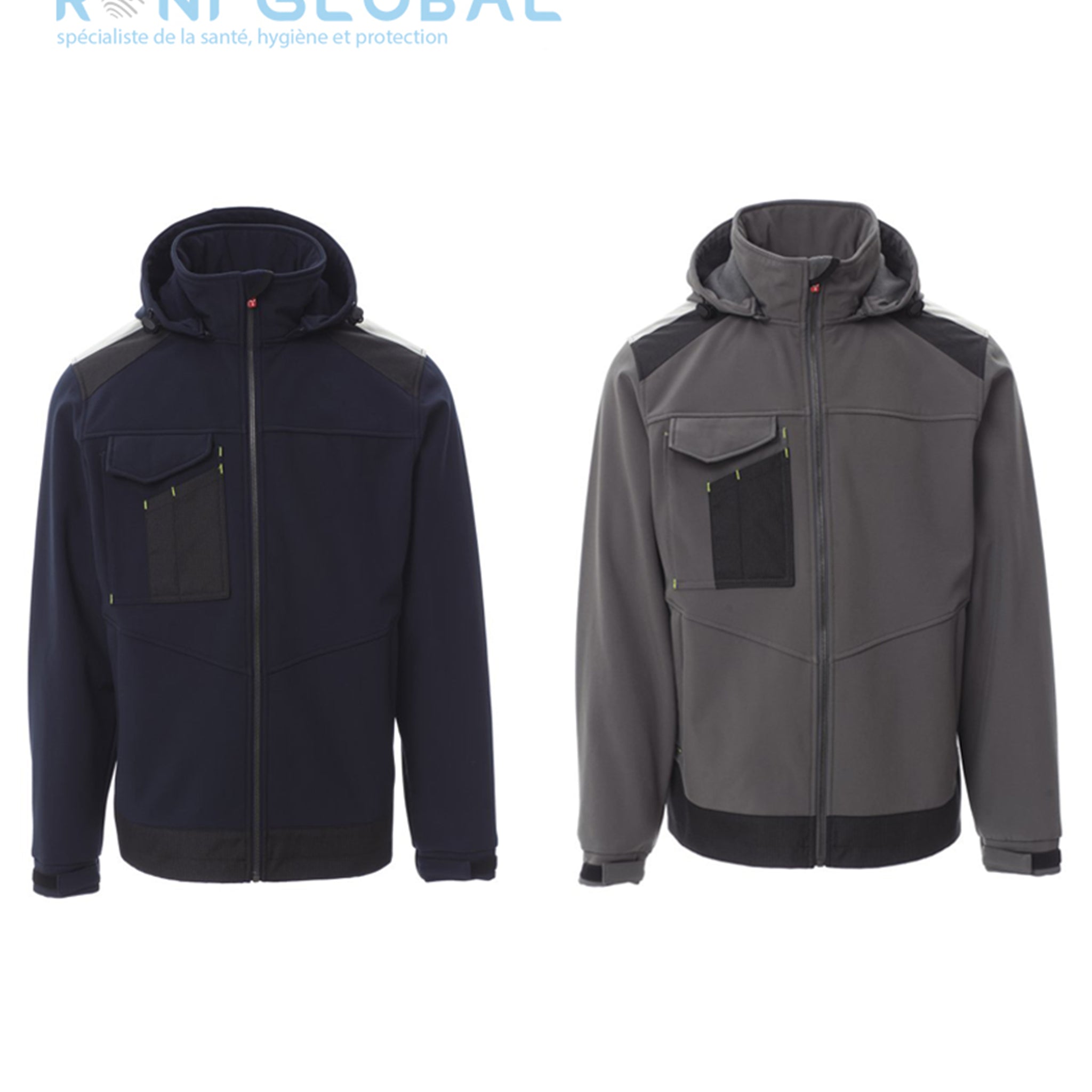 Veste de travail Softshell homme, imperméable, respirant et stretch en polyester et élasthanne 3 poches - PERFORMER 2.0 PAYPER