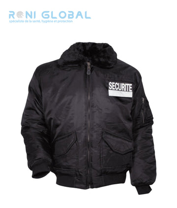 Blouson de sécurité avec col fourrure détachable, doublure et ouate en polyester 7 poches - SECURITE CWU CITYGUARD