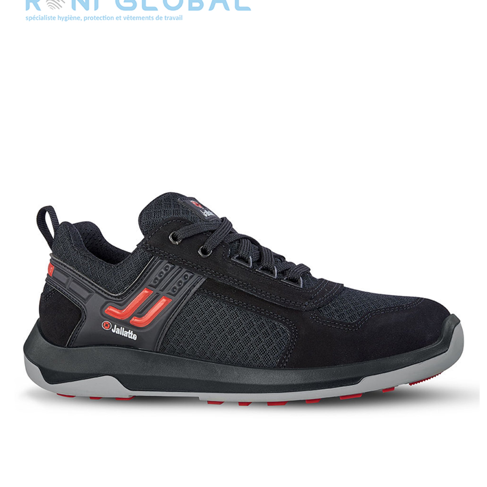 Chaussure basse de sécurité antidérapant et anti-chaleur en cuir/textile avec embout de sécurité S1P HRO SRC - JALDORIS JALLATTE