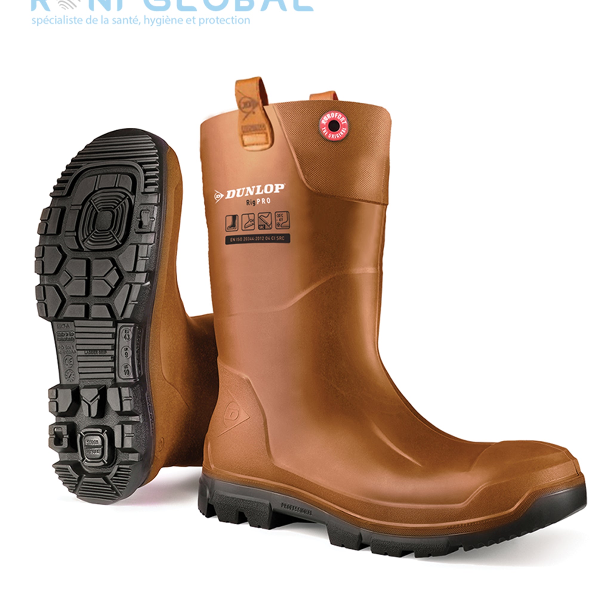 Botte de sécurité antidérapant, anti-froid, antistatique et anti-perforation en Purofort avec embout de sécurité S5 CI SRA SRC - RIGAIR PRO (RIGPRO) COVERGUARD