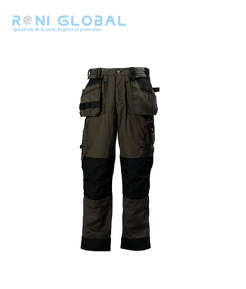 Pantalon de travail avec protection genoux en coton/polyester 11 poches TYPE 2 - BOUND COVERGUARD