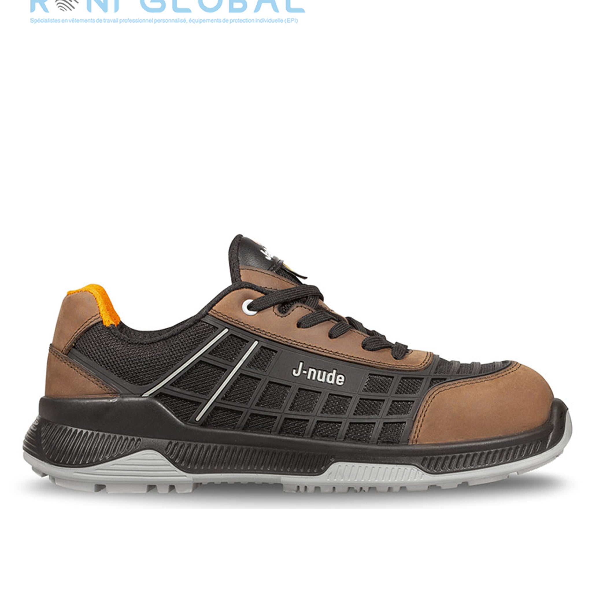 Chaussure basse de sécurité antidérapant et antistatique en cuir sans métal avec embout de sécurité S3 SRC ESD - JALDOJO JALLATTE