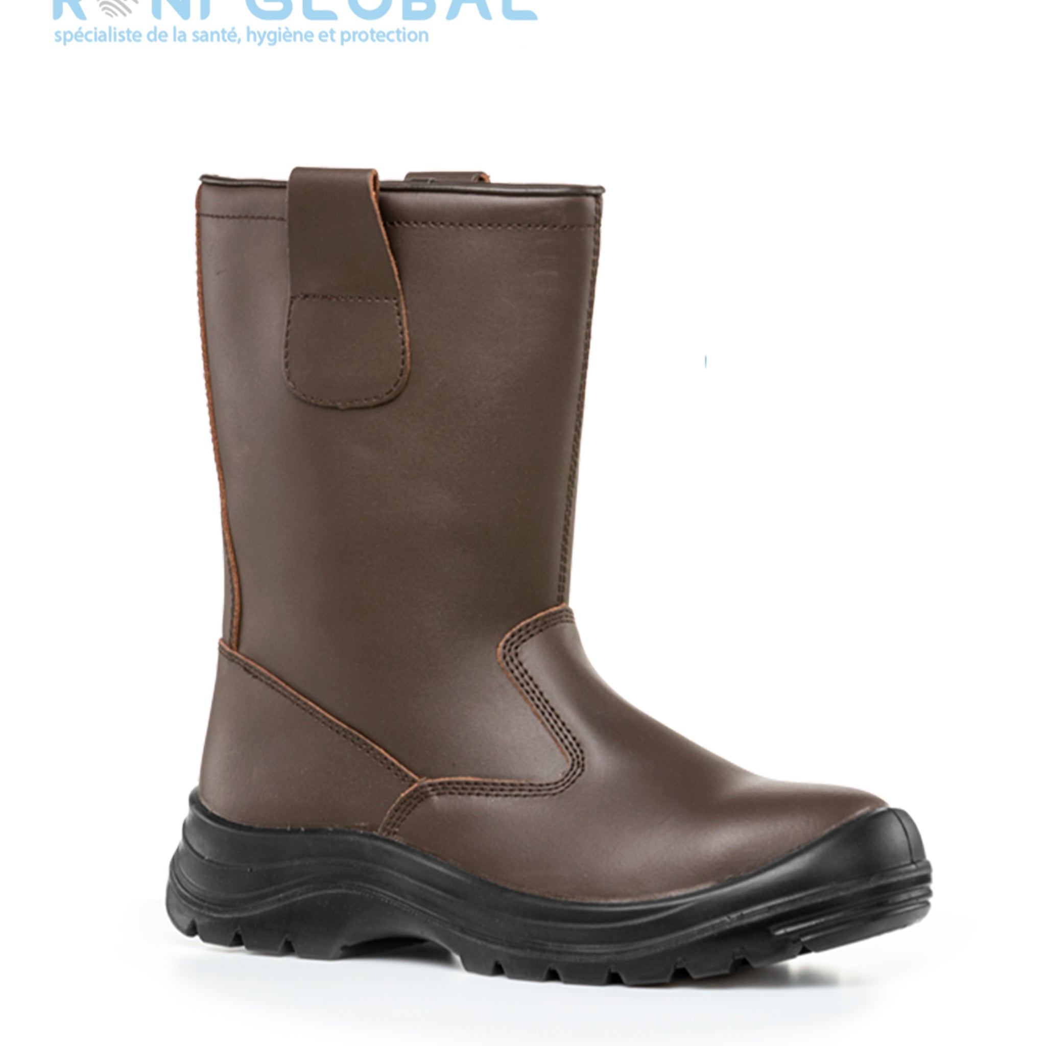 Botte de sécurité anti-froid, antidérapant, antistatique et résistant aux hydrocarbures en cuir avec embout de sécurité S3 CI SRC - PATAGONITE COVERGUARD