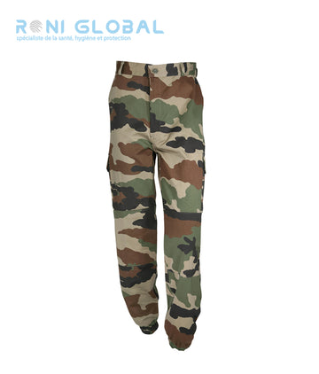 Pantalon camouflage type militaire en coton et polyester 4 poches - F2 CAMO CITYGUARD