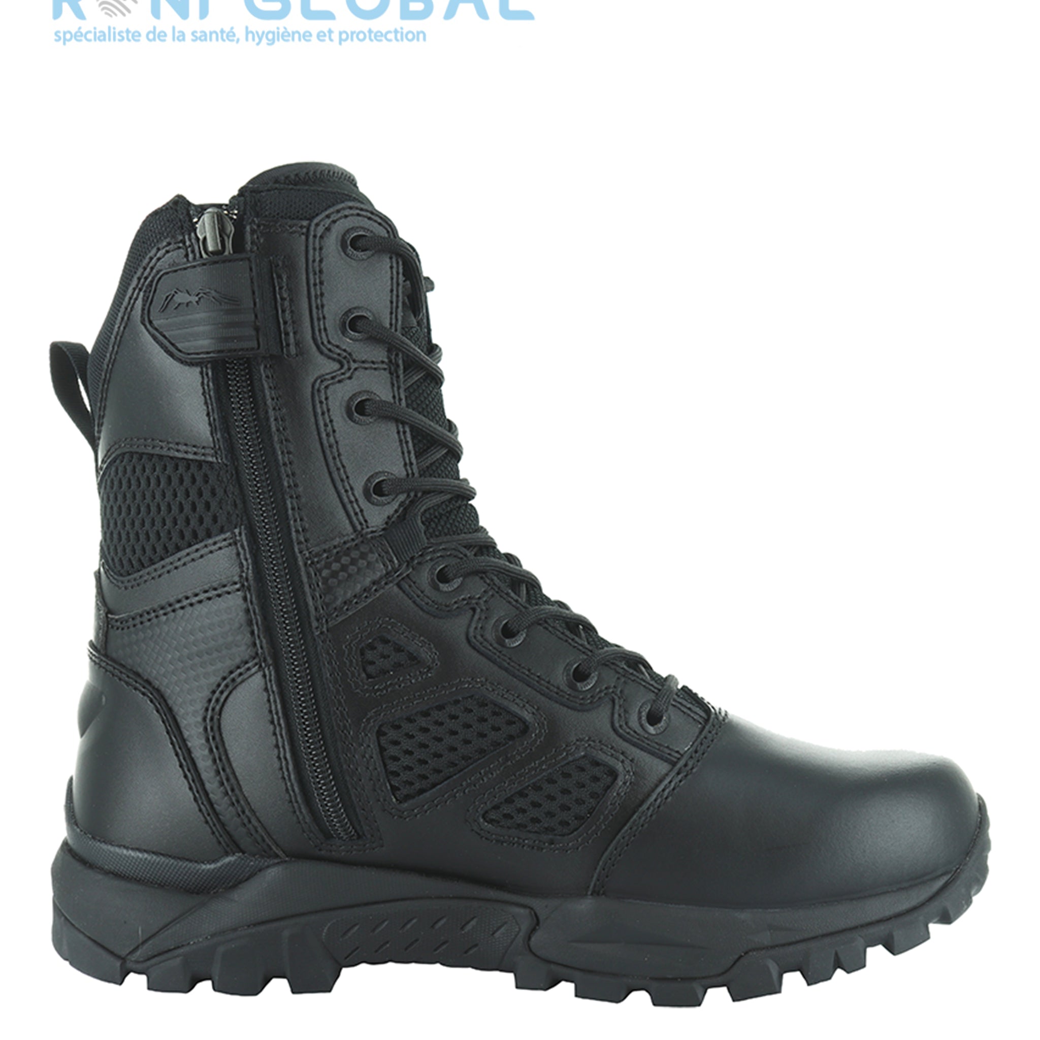 Ranger de sécurité noir antidérapant, anti-chaleur et anti-froid, en cuir/mesh HI CI HRO SRA - MAGNUM ELITE SPIDER X 8.0 SZ CITYGUARD