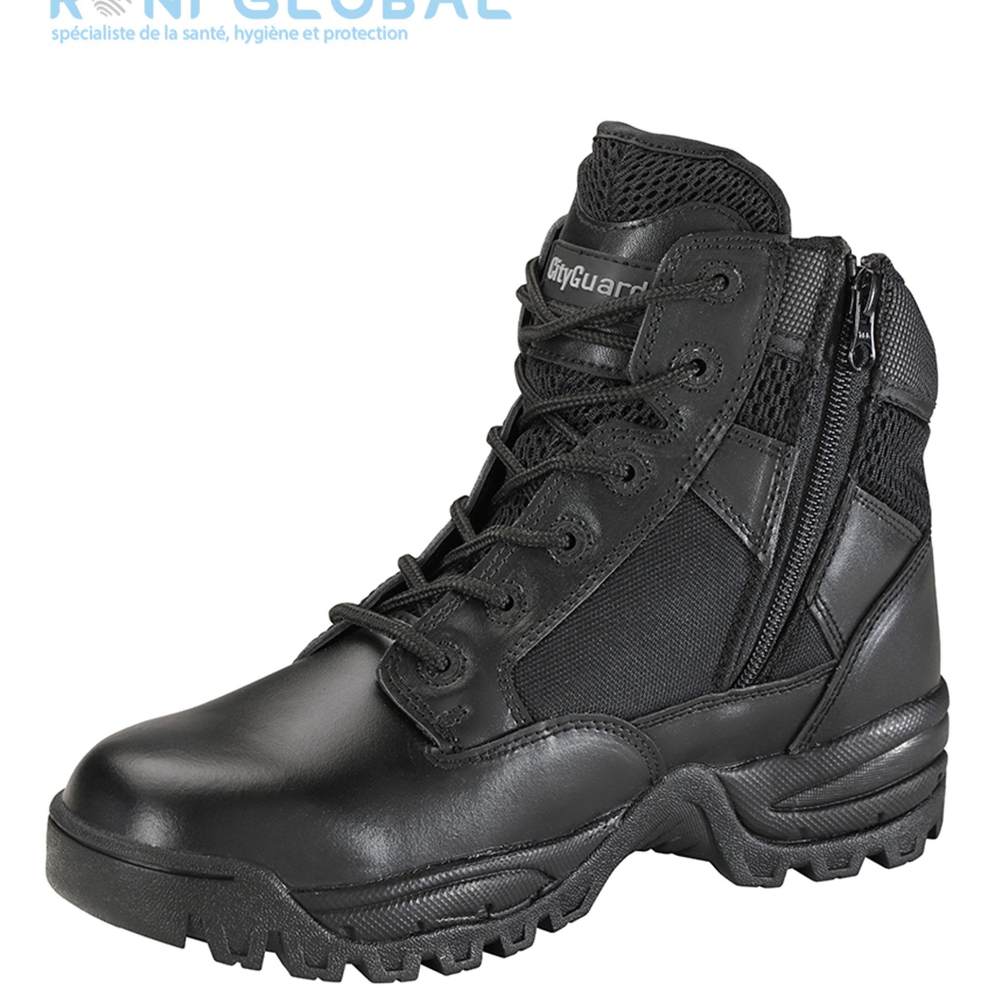 Ranger de sécurité MEGATECH 6'' BLACK ONE ZIP CITYGUARD