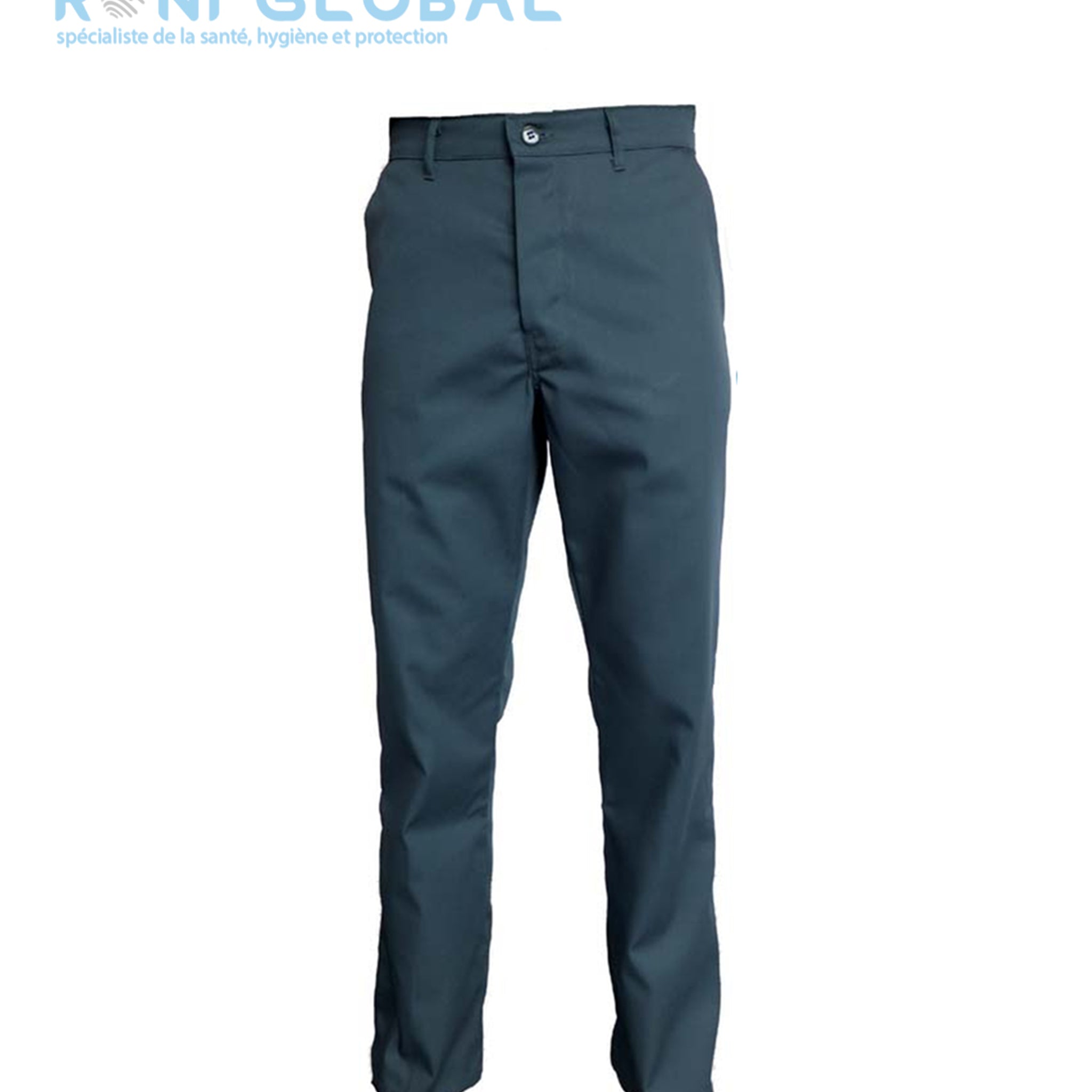 Pantalon de travail vert en coton/polyester sans métal et 4 poches - PANTALON P/C VERT US PBV
