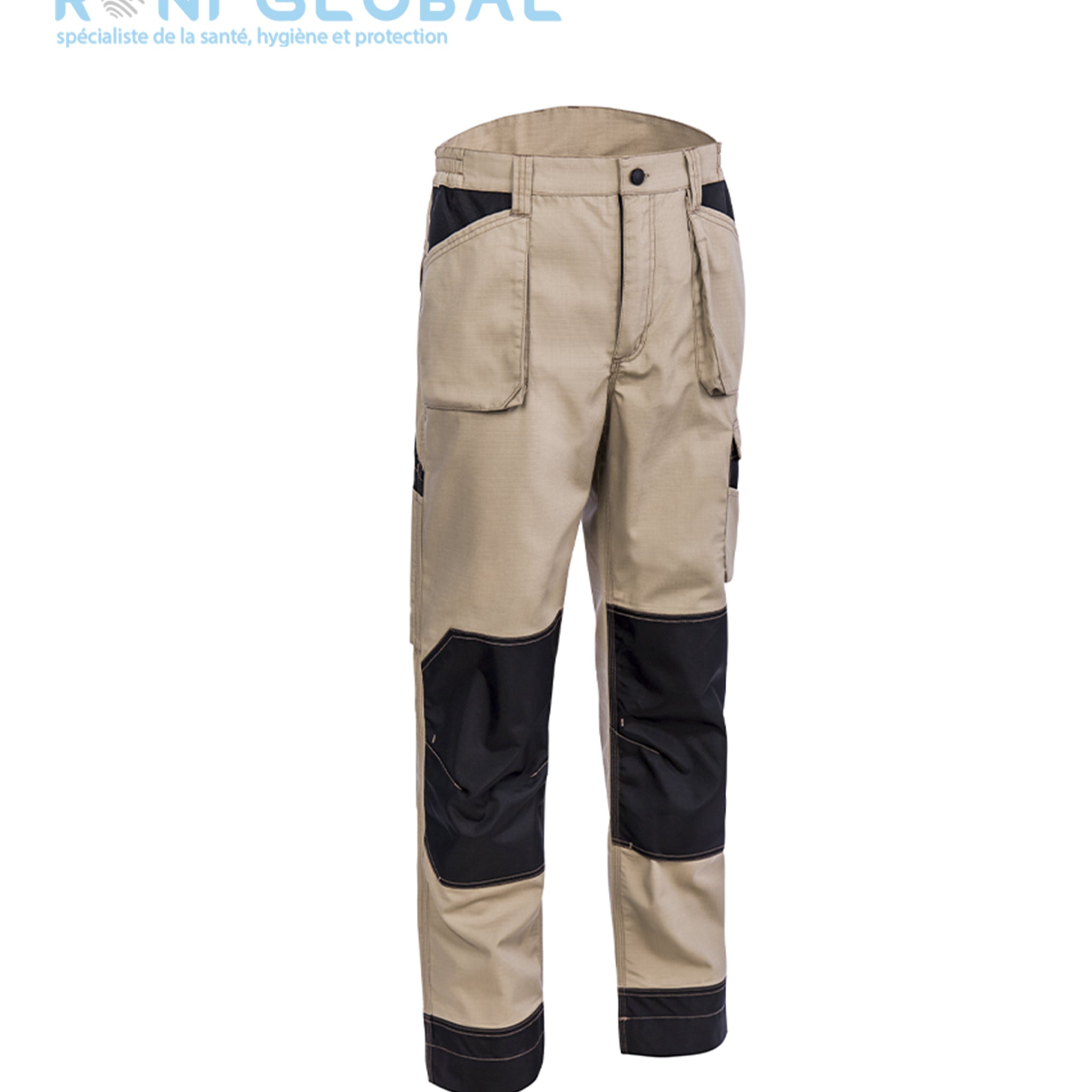 Pantalon de travail avec protection genoux en coton/polyester + renforts Oxford  7 poches TYPE 2 - OROSI COVERGUARD