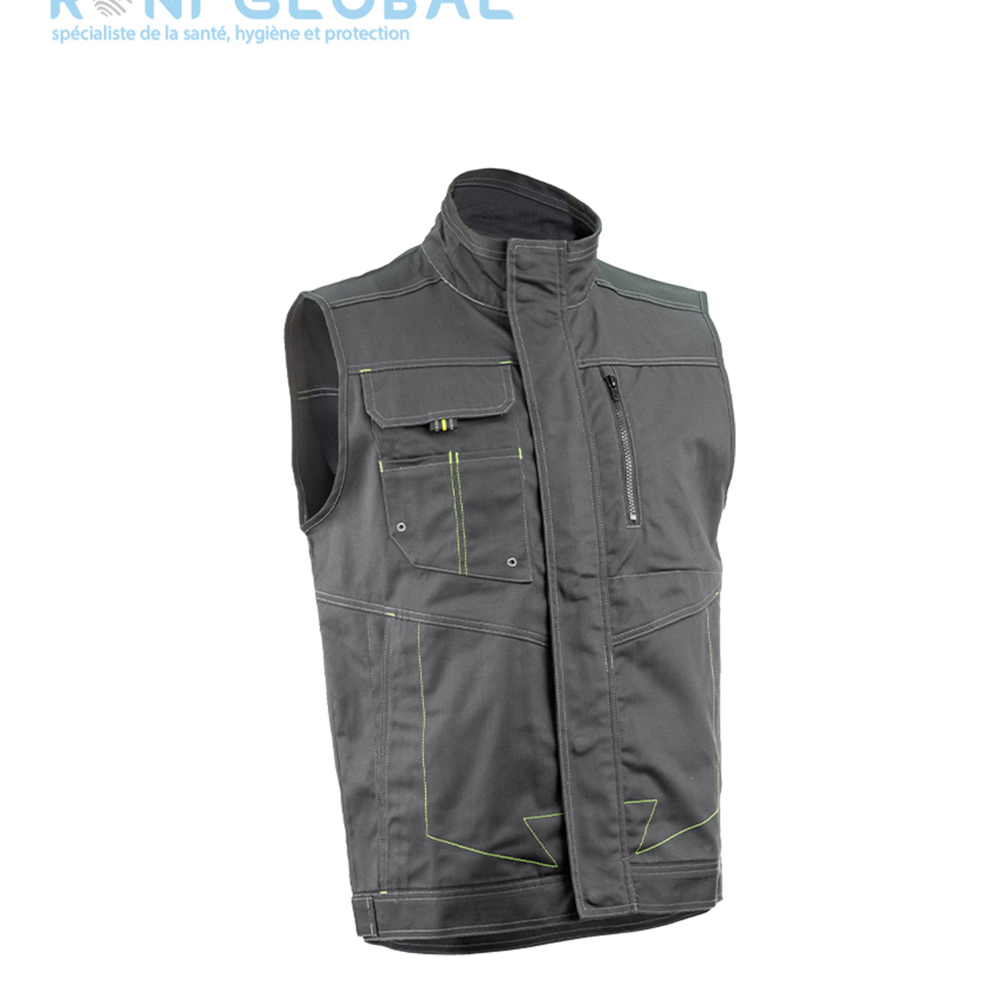 Gilet de travail en coton/polyester 5 poches - BARVA COVERGUARD