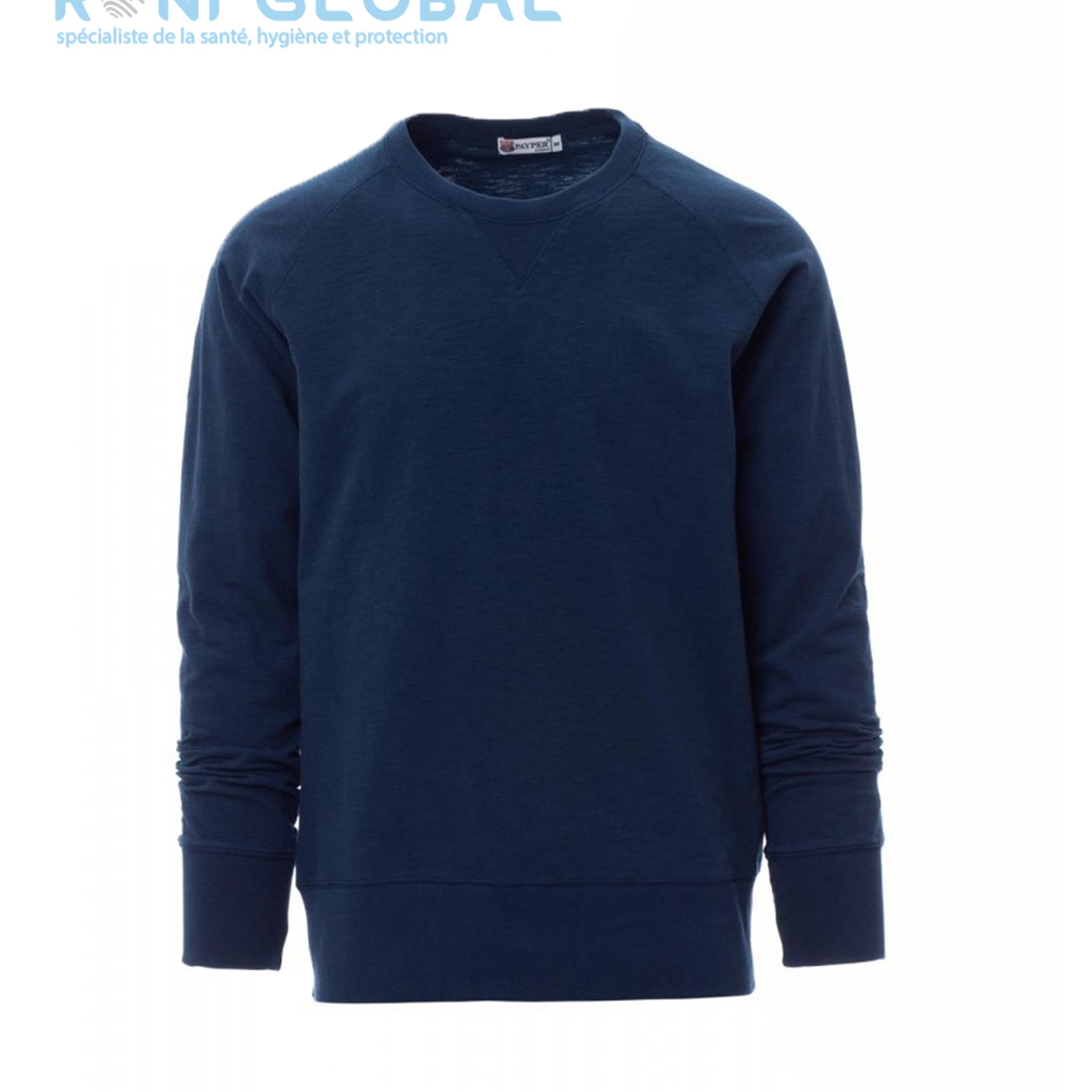 Sweat de travail homme col V, coupe droite en coton et polyester - MALIBU+ PAYPER