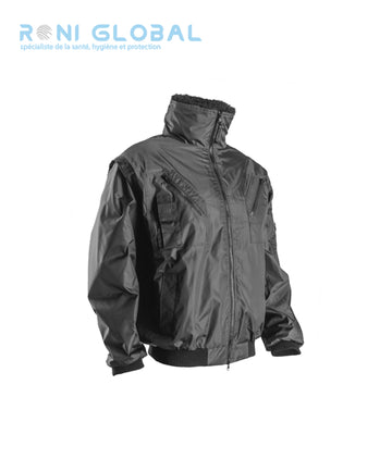 Blouson de travail 2en1 coupe-vent, imperméable et anti-froid thermique en polyester enduit PVC 6 poches - ZEFLY COVERGUARD