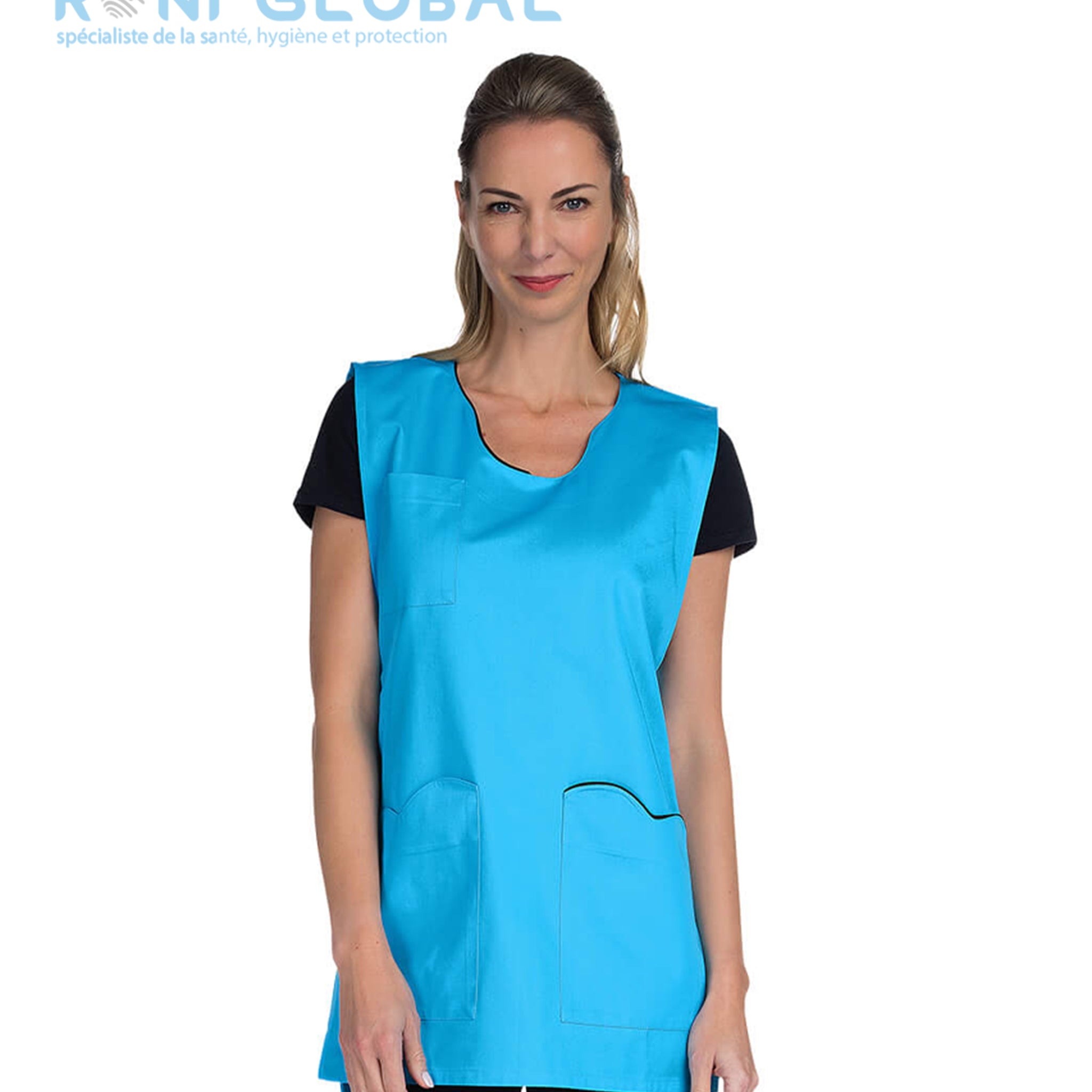 Chasuble de travail femme en coton/polyester 3 poches - AZALEE REMI CONFECTION