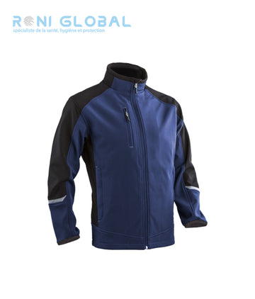 Veste de travail Softshell en polyester/élasthanne/spandex + Membrane TPU et micro polaire 6 poches - TORI COVERGUARD