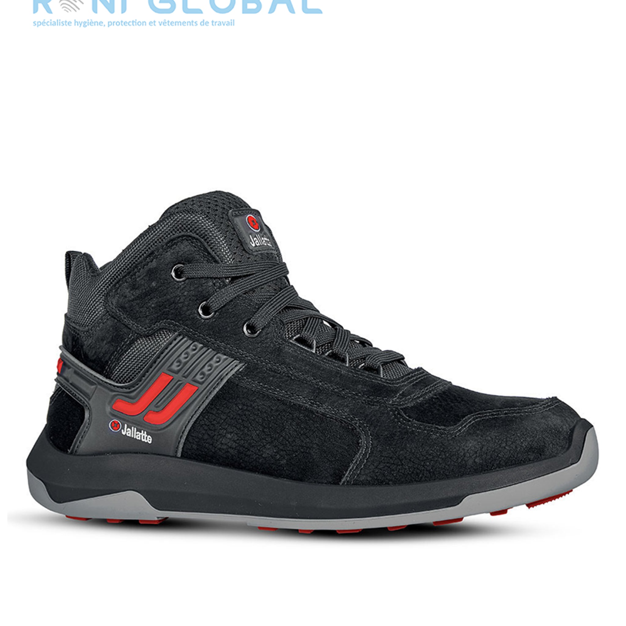 Chaussure montante de sécurité en cuir antidérapant, anti-froid et anti-chaleur en cuir/textile avec embout de sécurité S3 CI HRO SRC - JALHYRA JALLATTE