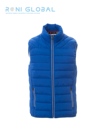 Doudoune / gilet de travail homme imperméable, anti-froid, coupe droite en nylon matelassé en polyester et 2 poches - TIME PAYPER