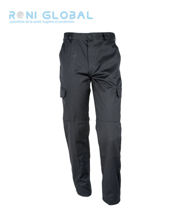 Pantalon de travail avec renforts aux genoux, en coton et polyester 6 poches - BASIC POLYCOTON CITYGUARD