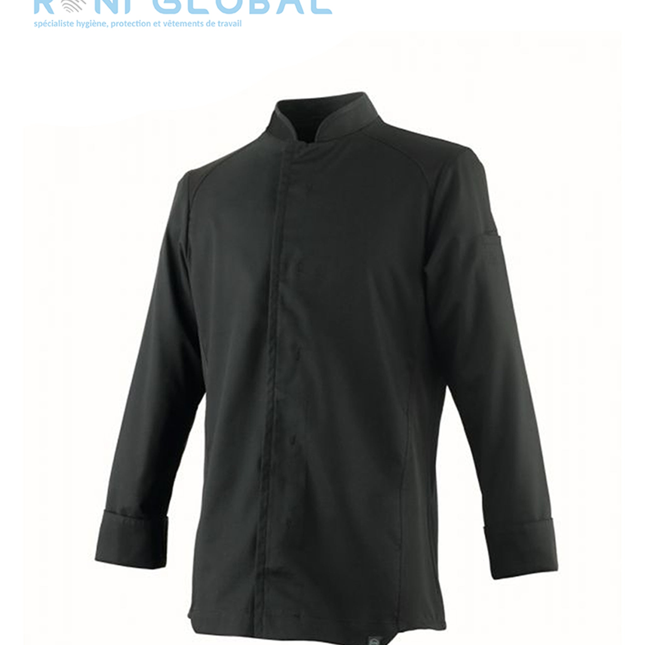 Veste de cuisine unisexe manches longues, col officier et coupe slim en polyester/coton 37.5®- BROTO ML 37.5® ROBUR