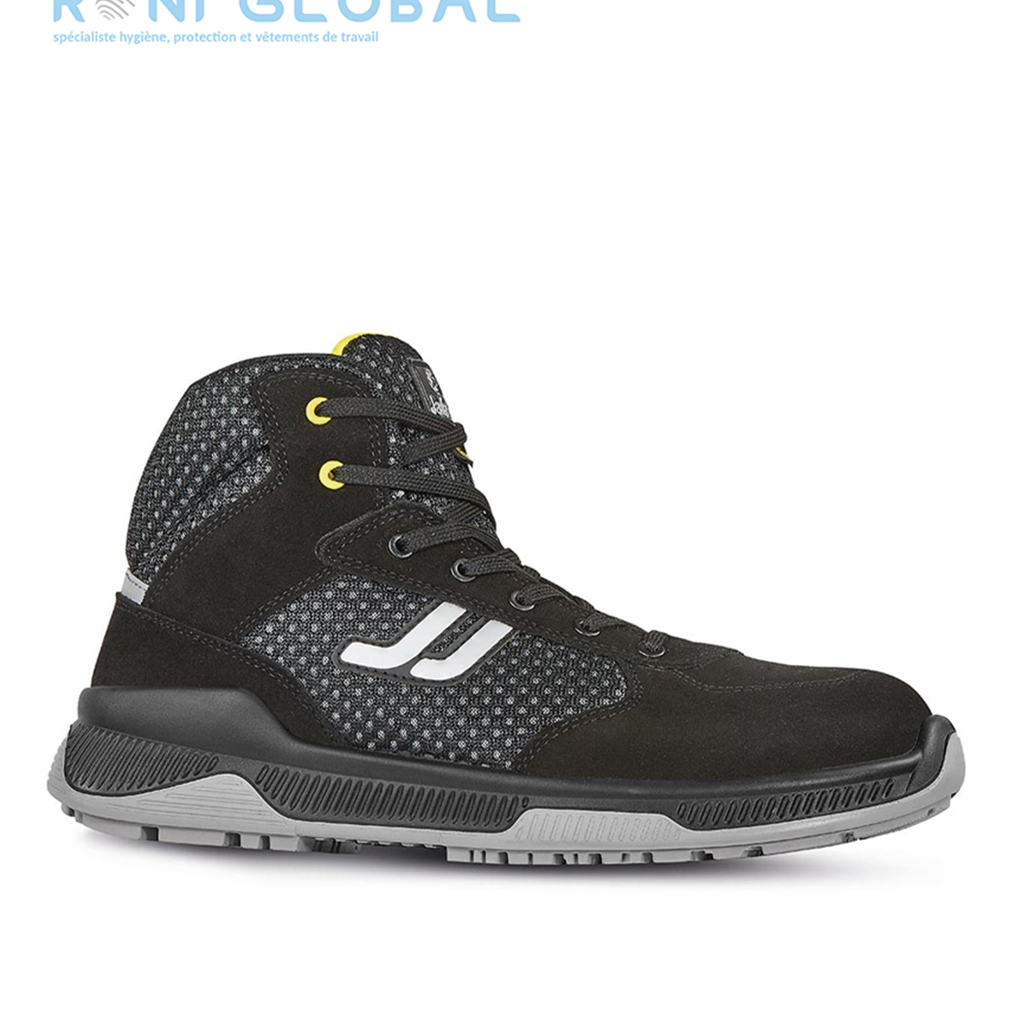 Chaussure montante de sécurité antidérapant, antistatique, anti-froid, anti-chaleur et anti-fatigue en cuir sans métal avec embout de sécurité S1P CI HI SRC ESD - JALCLOUD JALLATTE
