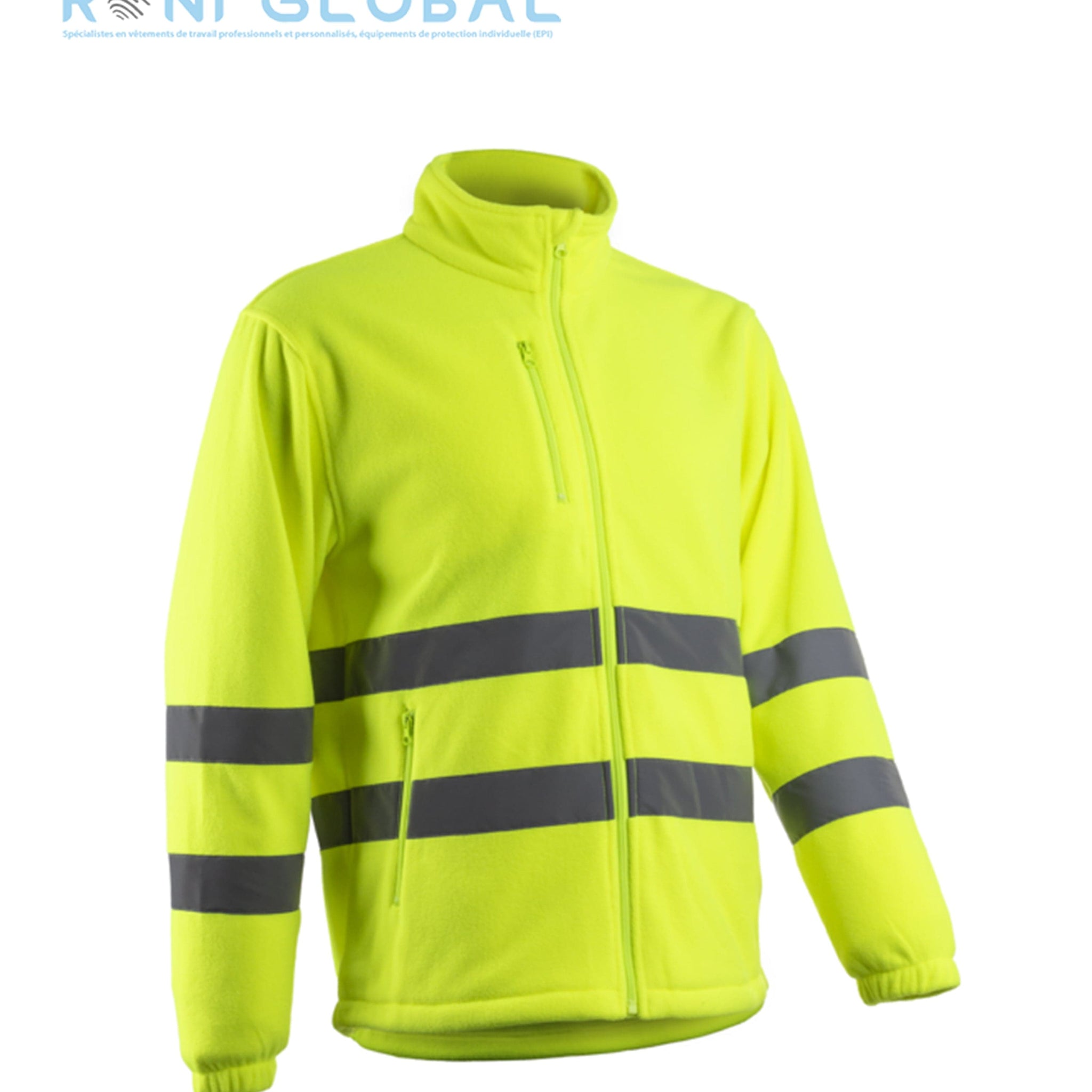 Veste de sécurité haute visibilité, polaire et thermique en polyester 5 poches CLASS 2 - RITTO COVERGUARD