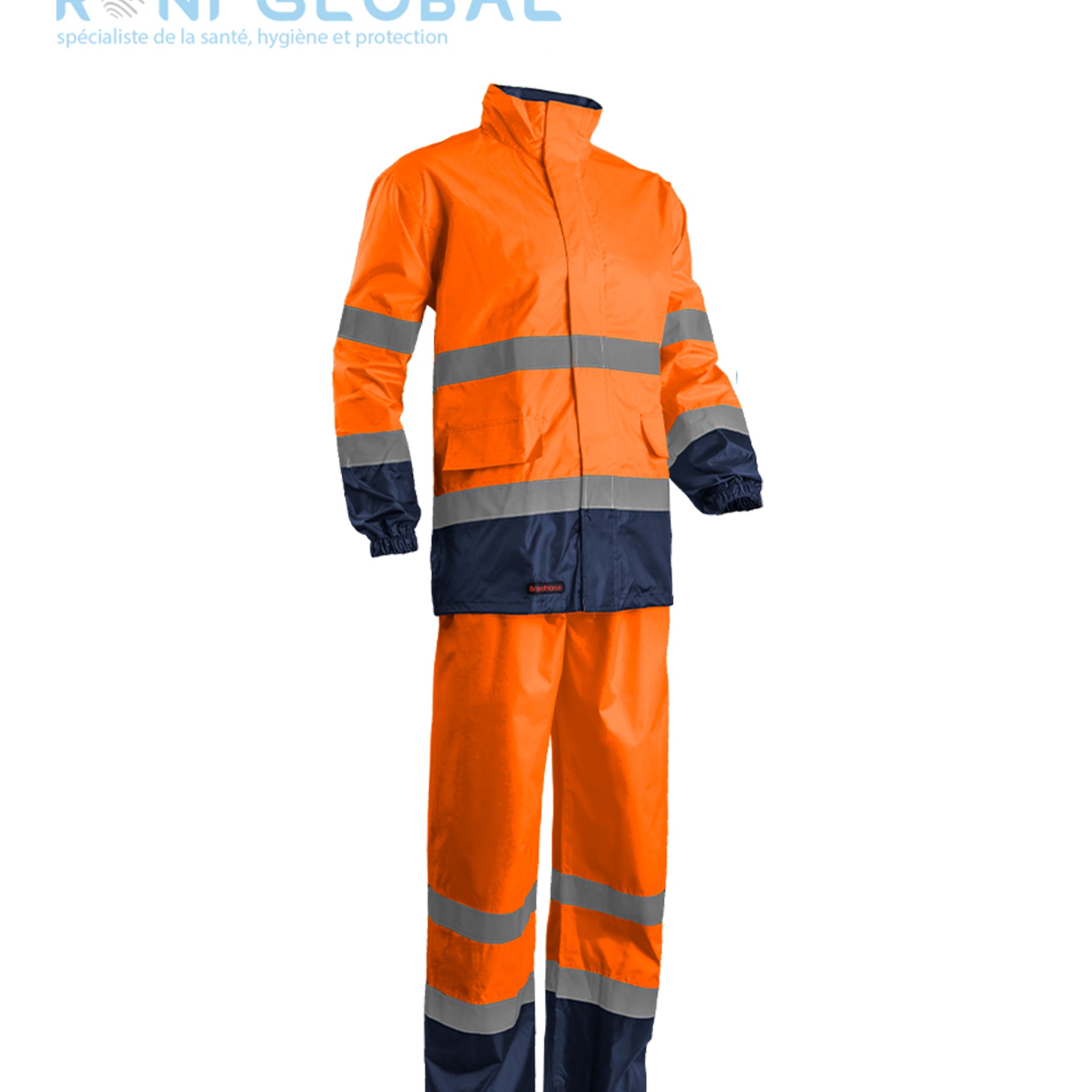 Ensemble de sécurité haute visibilité, anti-pluie en polyester CLASS 3 - HI-WAY COVERGUARD