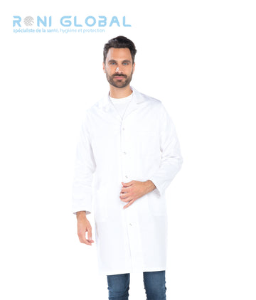 Blouse longue de travail homme manches longues homme 4 poches - HMLR REMI CONFECTION