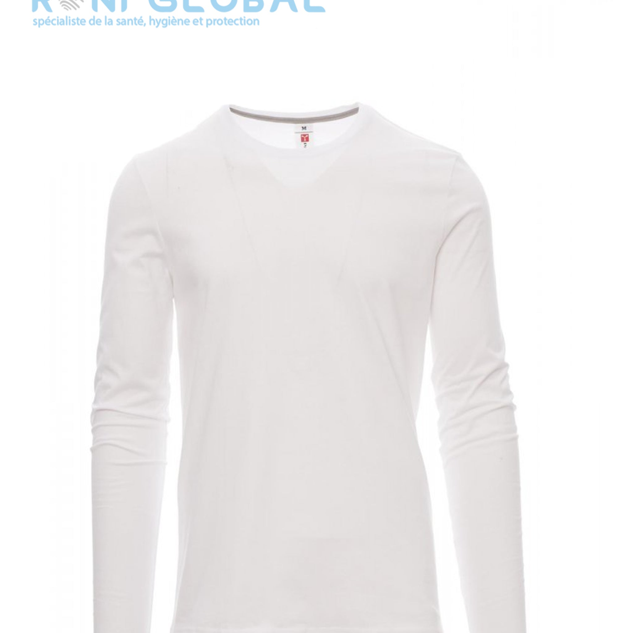 T-shirt de travail homme manches longues, coupe droite en coton - PINETA PAYPER