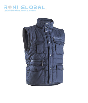 Gilet de travail thermique en coton/polyester 8 poches - POLENA COVERGUARD