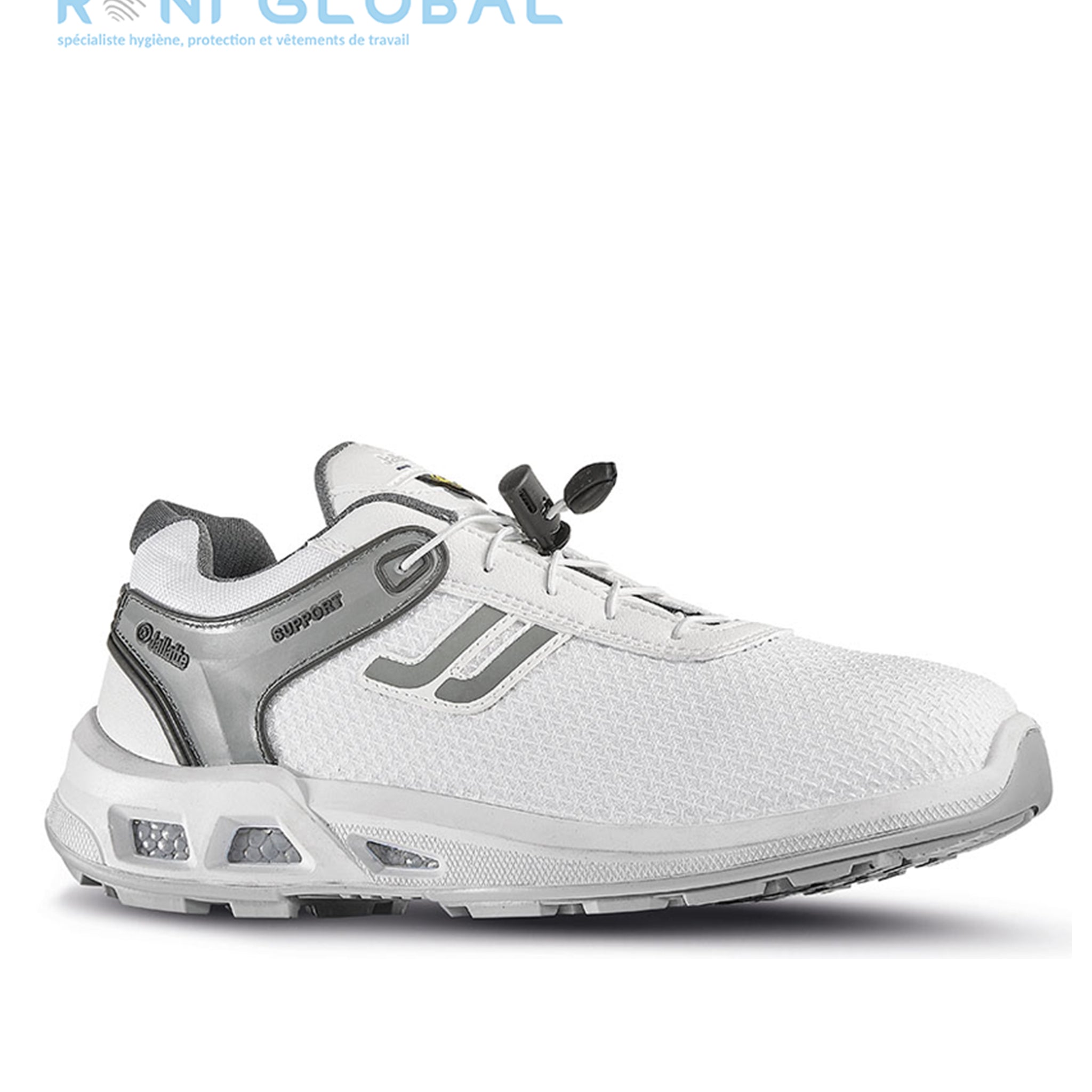 Chaussure basse de sécurité antidérapant, antistatique, résistant hydrocarbures et anti-fatigue en Putek Plus O2 FO SRC ESD - JALSALT JALLATTE