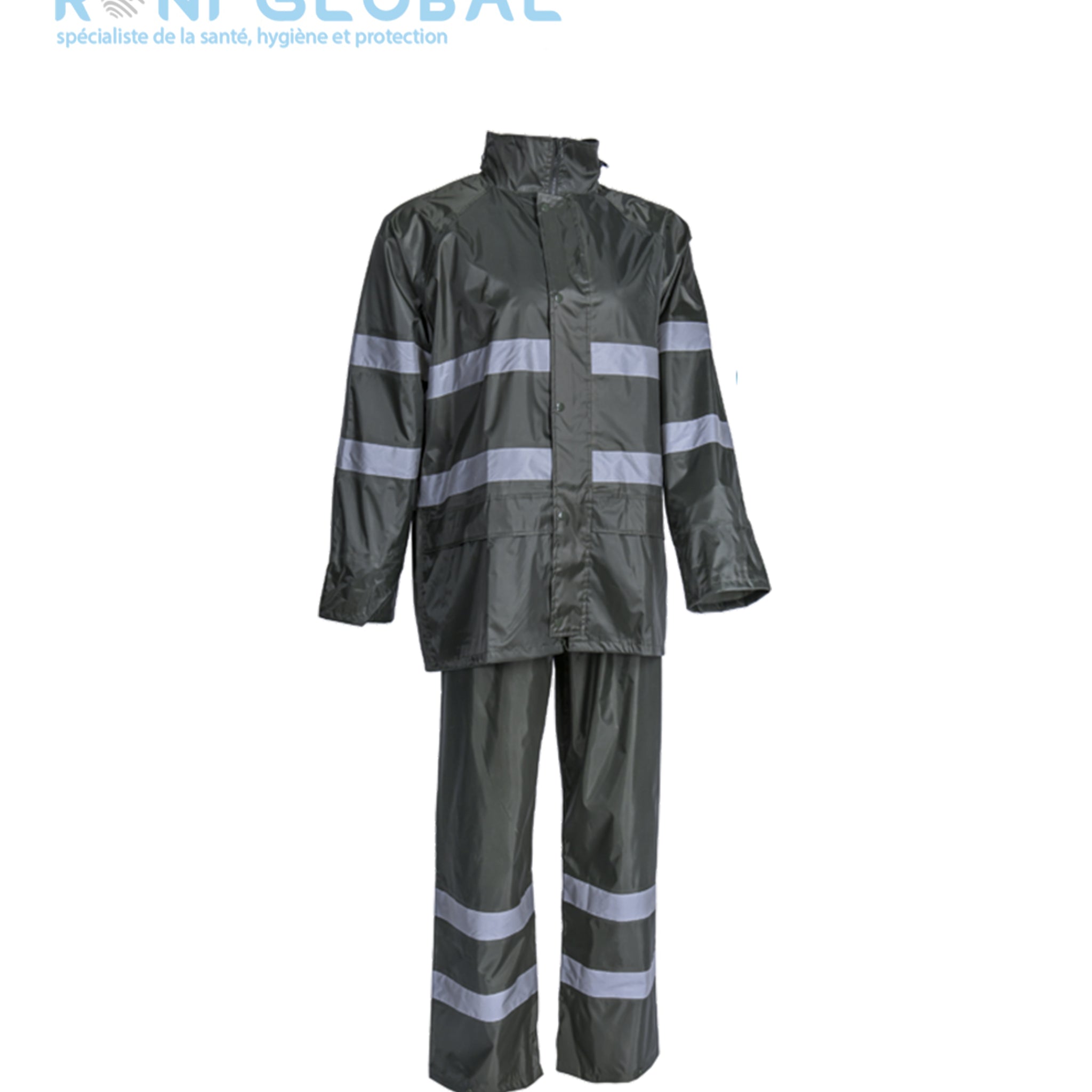 Ensemble de travail coupe-vent anti-pluie en polyester enduit PVC souple - RAINET COVERGUARD