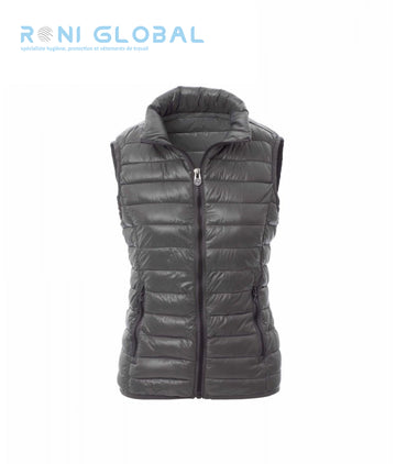 Doudoune / gilet de travail femme, imperméable et anti-froid en nylon, rembourrage polyester et 2 poches - CASUAL LADY PAYPER