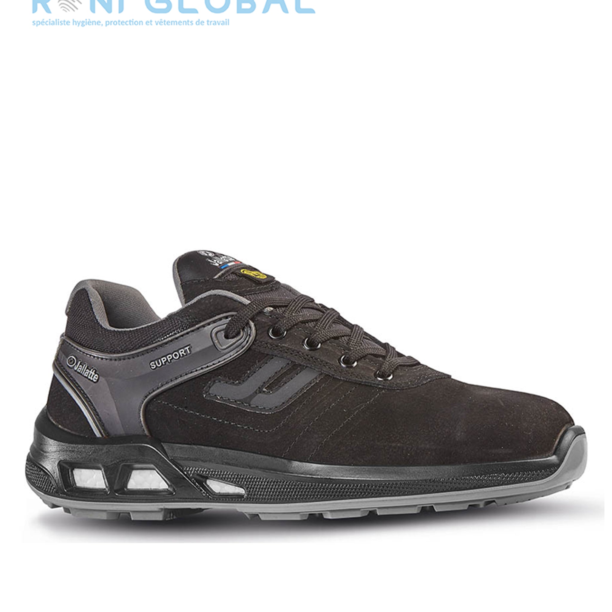 Chaussure basse de sécurité antidérapant, antistatique, anti-froid et anti-fatigue en cuir/textile avec embout de sécurité S3 CI SRC ESD - JALTONIC JALLATTE