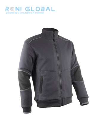 Veste de travail anthracite, anti-froid thermique en coton/polyester 2 poches - RAKOUN COVERGUARD