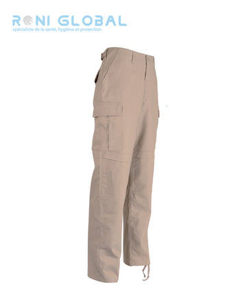 Pantalon de travail avec renforts aux genoux et entre-jambe, en coton et polyester 6 poches - PANTALON BDU CITYGUARD