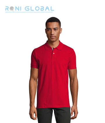 Polo de travail homme manches courtes, coupe ajustée, en maille piquée coton - PORTLAND SOL'S