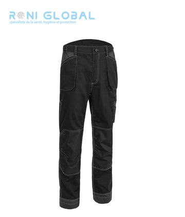 Pantalon de travail avec protection genoux en coton/polyester + renforts Oxford  7 poches TYPE 2 - OROSI COVERGUARD