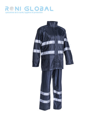 Ensemble de travail coupe-vent anti-pluie en polyester enduit PVC souple - RAINET COVERGUARD
