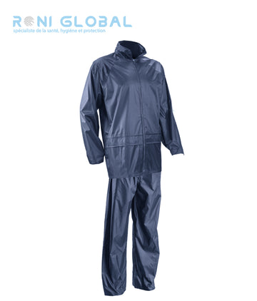 Ensemble de travail coupe-vent anti-pluie léger en polyester enduit PVC souple - PLUVIO COVERGUARD