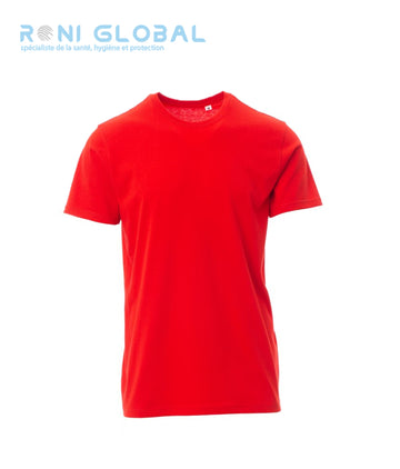 T-shirt de travail homme manches courtes, coupe droite en coton - FREE PAYPER