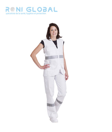 Gilet ambulancier unisexe en polyester/coton 3 poches - REMI CONFECTION